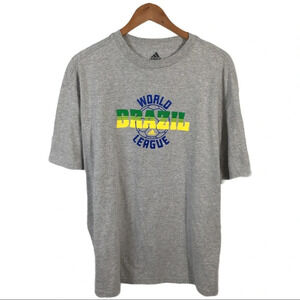 TS279 Adidas Brazil World League Soccer Shirt L